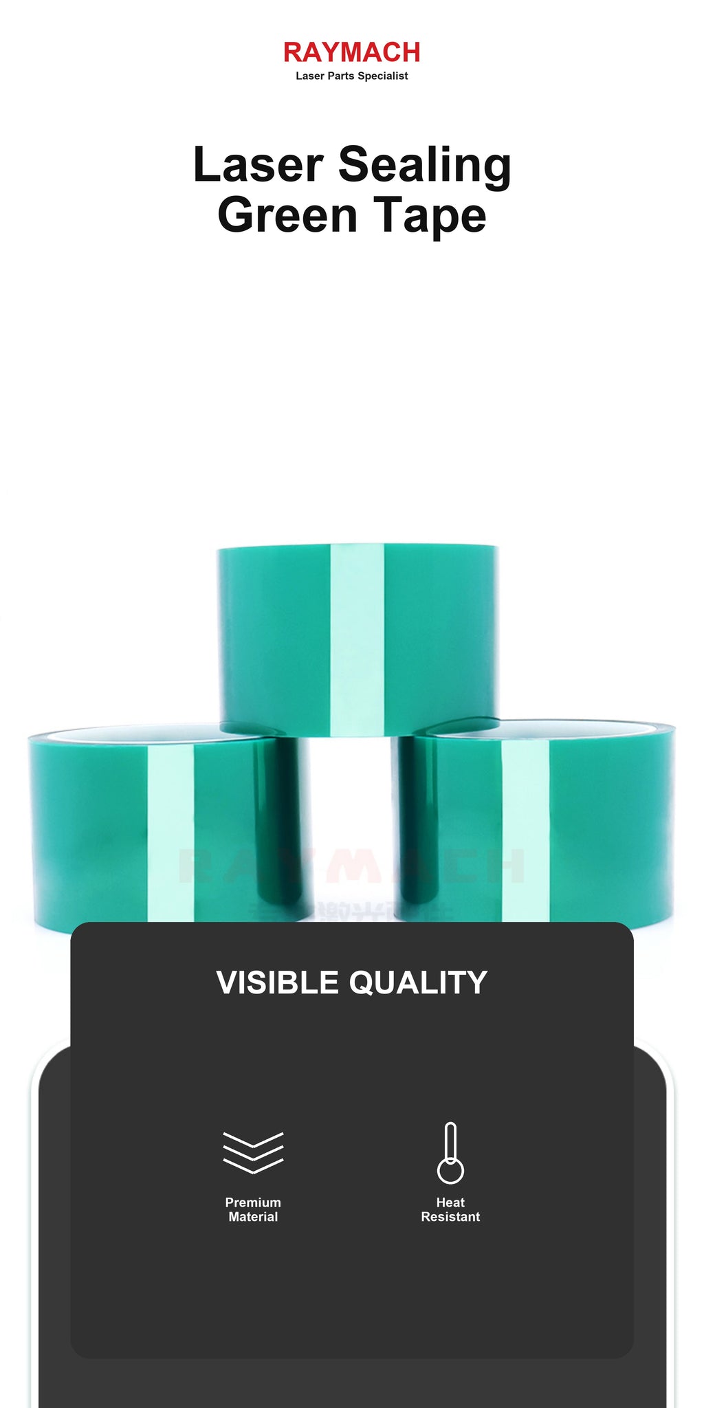 Green Laser Sealing Tape for Fiber Laser Cutting Heads