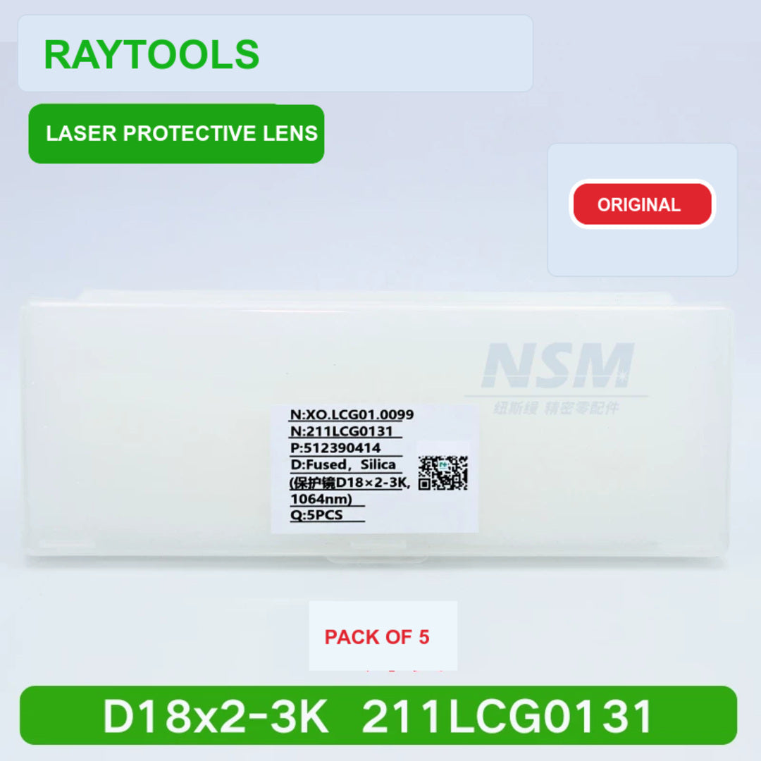 Raytools Protective Lens D18x2-3K 211LCG0131 product photo