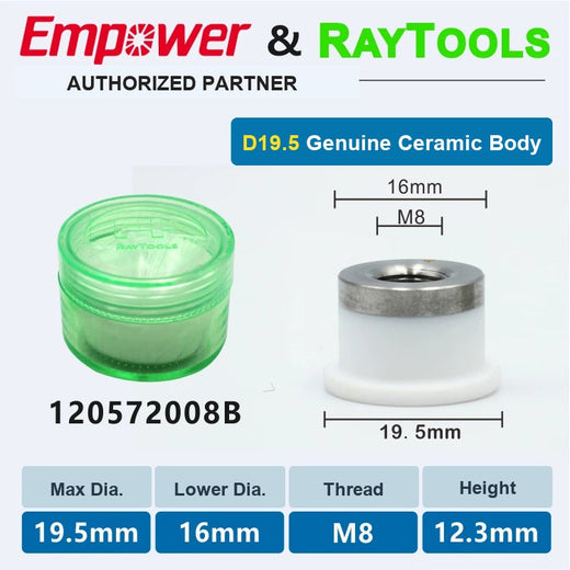 Raytools D19.5 M8 ceramic body 120572008B
