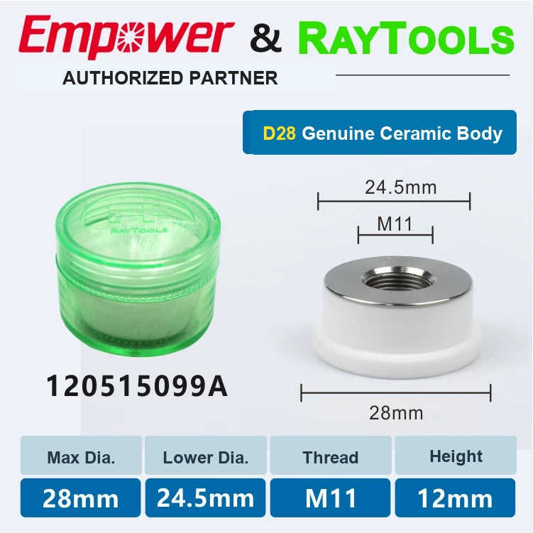 Raytools Ceramic Body for Fiber Laser Cutting Head