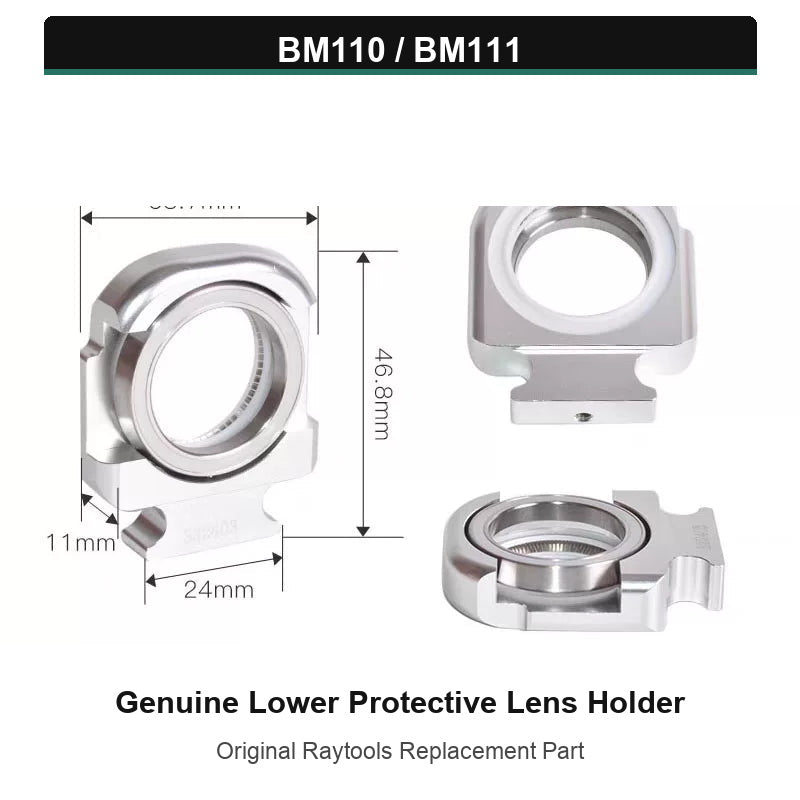 Raytools Protective Lens Mount Drawer Unit - Includes Lens Holder, Drawer, and Metal Pressure Ring